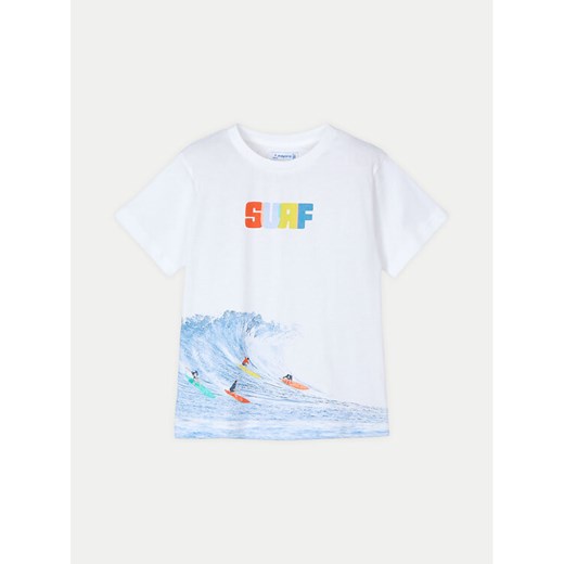 Mayoral T-Shirt 3046 Biały Regular Fit ze sklepu MODIVO w kategorii T-shirty chłopięce - zdjęcie 182760167