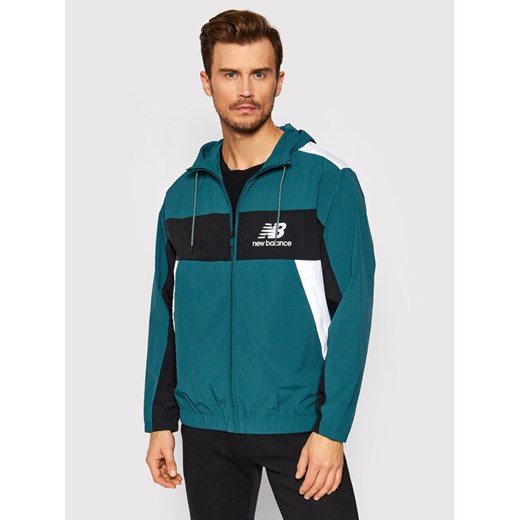 New Balance Wiatrówka MJ13500 Zielony Relaxed Fit ze sklepu MODIVO w kategorii Kurtki męskie - zdjęcie 182760168