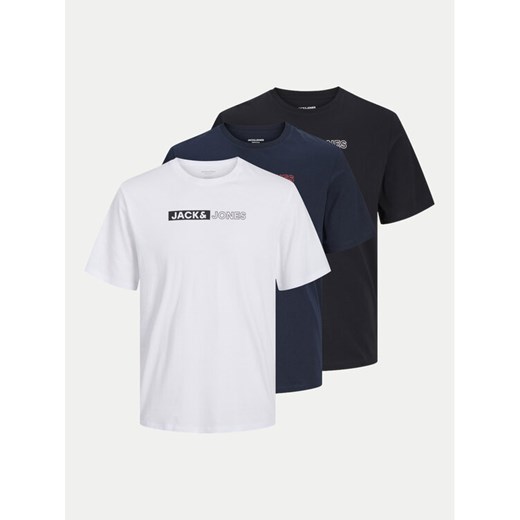 Jack&Jones Komplet 3 t-shirtów Corp Logo 12267890 Kolorowy Standard Fit ze sklepu MODIVO w kategorii T-shirty męskie - zdjęcie 182760189