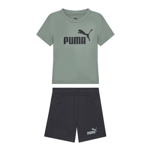 Puma Komplet t-shirt i spodenki Ess 685240 Zielony Regular Fit Puma 98 MODIVO