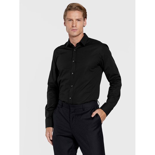 Hugo Koszula Elisha02 50479396 Czarny Slim Fit ze sklepu MODIVO w kategorii Koszule męskie - zdjęcie 182760236