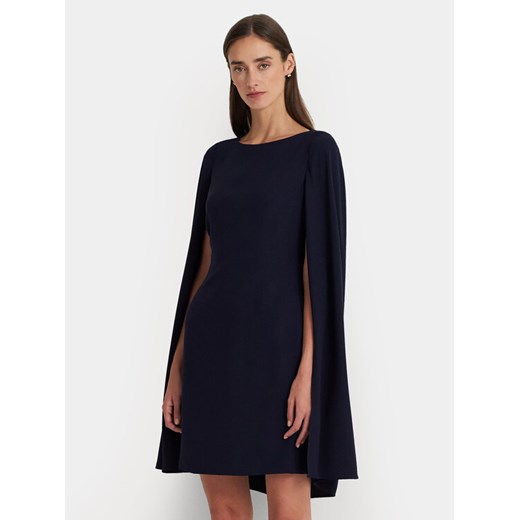 Lauren Ralph Lauren Sukienka koktajlowa 253855210007 Granatowy Relaxed Fit ze sklepu MODIVO w kategorii Sukienki - zdjęcie 182760245