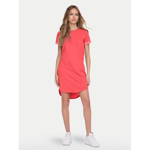 JDY Sukienka codzienna Ivy 15174793 Koralowy Regular Fit ze sklepu MODIVO w kategorii Sukienki - zdjęcie 182760275