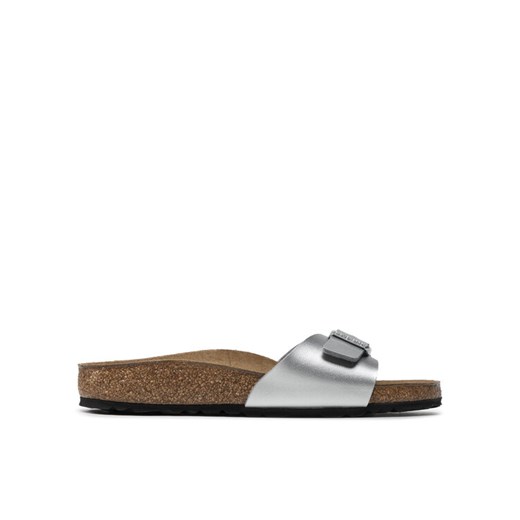 Birkenstock Klapki Madrid Bs 0040413 Srebrny ze sklepu MODIVO w kategorii Klapki damskie - zdjęcie 182760287