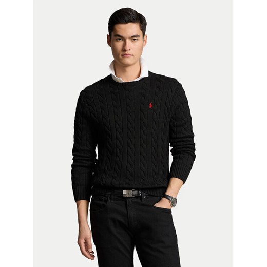 Polo Ralph Lauren Sweter Roving 710775885012 Czarny Regular Fit ze sklepu MODIVO w kategorii Swetry męskie - zdjęcie 182760315