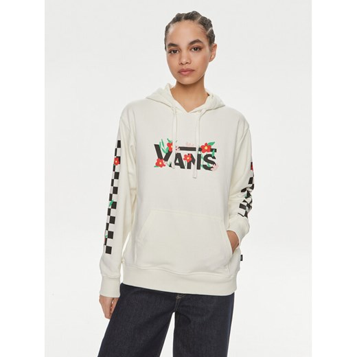 Vans Bluza Fleurs Bff Hoodie VN000JG9 Écru Regular Fit ze sklepu MODIVO w kategorii Bluzy damskie - zdjęcie 182760347