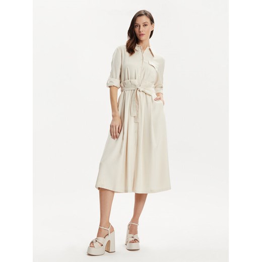 MAX&Co. Sukienka koszulowa Armilla 2416221032200 Beżowy Regular Fit ze sklepu MODIVO w kategorii Sukienki - zdjęcie 182760355