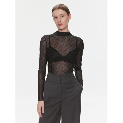 Boss Bluzka Egalina 50505774 Czarny Slim Fit ze sklepu MODIVO w kategorii Bluzki damskie - zdjęcie 182760526