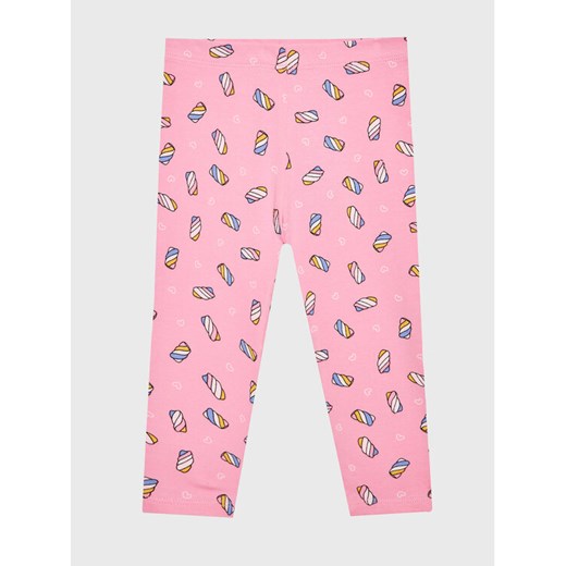 United Colors Of Benetton Legginsy 3XFUGF01S Różowy Slim Fit ze sklepu MODIVO w kategorii Spodnie dziewczęce - zdjęcie 182760689
