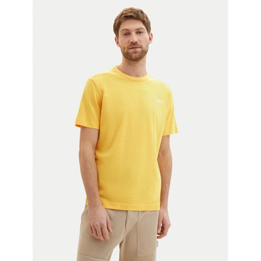 Tom Tailor T-Shirt 1040821 Żółty Regular Fit ze sklepu MODIVO w kategorii T-shirty męskie - zdjęcie 182760715