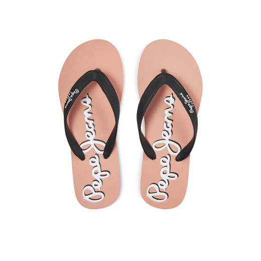 Pepe Jeans Japonki Bay Beach Brand W PLS70157 Czarny ze sklepu MODIVO w kategorii Klapki damskie - zdjęcie 182760848