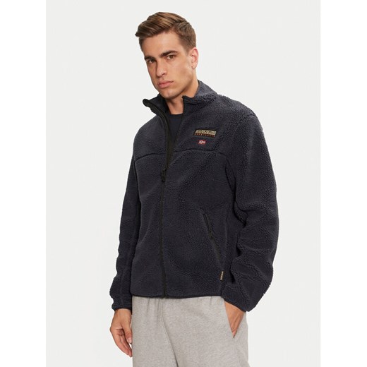 Napapijri Polar T-Tynik Fz NP0A4IA91761 Granatowy Regular Fit ze sklepu MODIVO w kategorii Bluzy męskie - zdjęcie 182760939