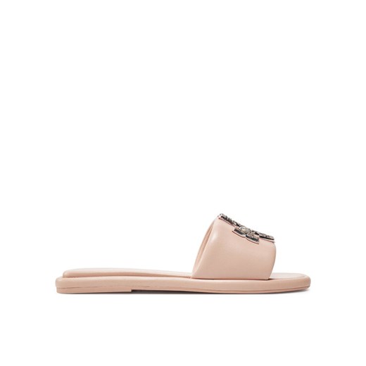 Tory Burch Klapki Double T Deco Sport Slide 158768 Różowy ze sklepu MODIVO w kategorii Klapki damskie - zdjęcie 182760957