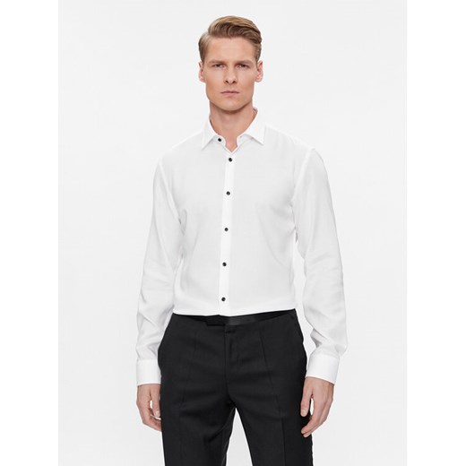 Hugo Koszula Kenno 50500998 Biały Slim Fit ze sklepu MODIVO w kategorii Koszule męskie - zdjęcie 182761037