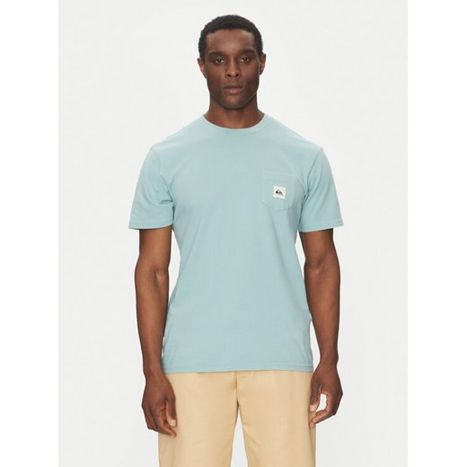 Quiksilver T-Shirt EQYZT08062 Błękitny Regular Fit ze sklepu MODIVO w kategorii T-shirty męskie - zdjęcie 182761118