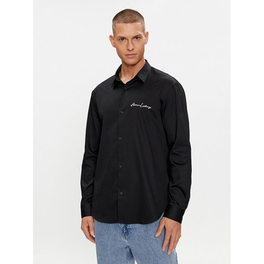 Armani Exchange Koszula 8NZC99 ZN10Z 1200 Czarny Slim Fit ze sklepu MODIVO w kategorii Koszule męskie - zdjęcie 182761169