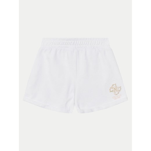 Guess Szorty sportowe J5GD24 KA6R4 Biały Relaxed Fit ze sklepu MODIVO w kategorii Spodenki dziewczęce - zdjęcie 182761177