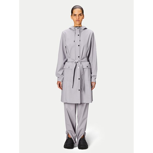 Rains Kurtka przeciwdeszczowa Curve W Jacket W3 18130 Szary Regular Fit ze sklepu MODIVO w kategorii Kurtki damskie - zdjęcie 182761197