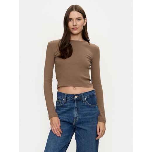 Brave Soul Bluzka LLT-624LILETH2 Brązowy Regular Fit ze sklepu MODIVO w kategorii Bluzki damskie - zdjęcie 182761216