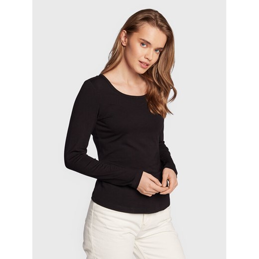 Fransa Bluzka Kasic 600543 Czarny Slim Fit ze sklepu MODIVO w kategorii Bluzki damskie - zdjęcie 182761299