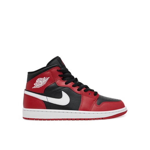 Nike Sneakersy Air Jordan 1 Mid DQ8426 Czerwony ze sklepu MODIVO w kategorii Buty sportowe męskie - zdjęcie 182761316