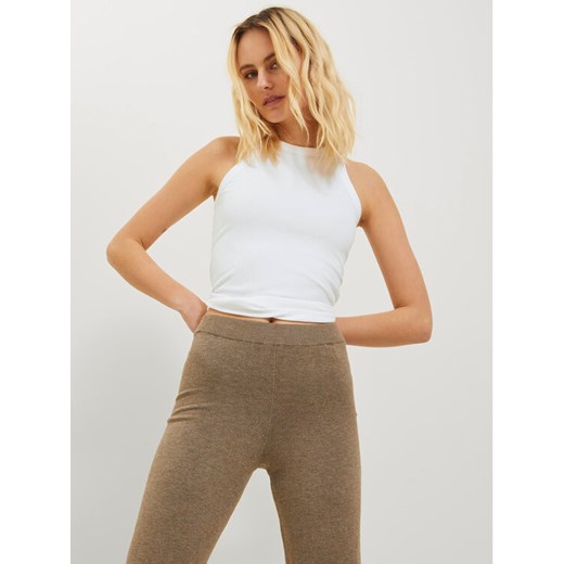 JJXX Top 12224661 Biały Rib Fit ze sklepu MODIVO w kategorii Bluzki damskie - zdjęcie 182761328