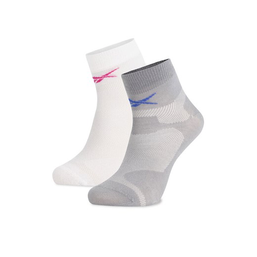 Reebok Zestaw 2 par niskich skarpet unisex R0403-SS24 (2-pack) Biały ze sklepu MODIVO w kategorii Skarpetki damskie - zdjęcie 182761406