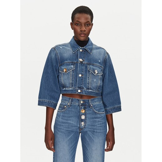 ViCOLO Kurtka jeansowa DD5216 Granatowy Regular Fit ze sklepu MODIVO w kategorii Kurtki damskie - zdjęcie 182761407