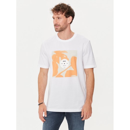 Boss T-Shirt Tiburt 388 50512132 Biały Regular Fit ze sklepu MODIVO w kategorii T-shirty męskie - zdjęcie 182761499