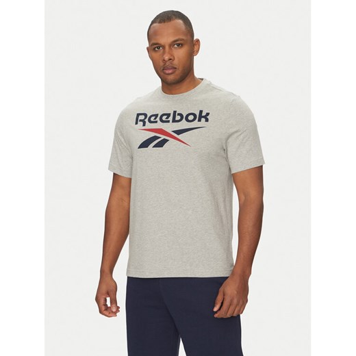Reebok T-Shirt 100217137 Szary Regular Fit ze sklepu MODIVO w kategorii T-shirty męskie - zdjęcie 182761565