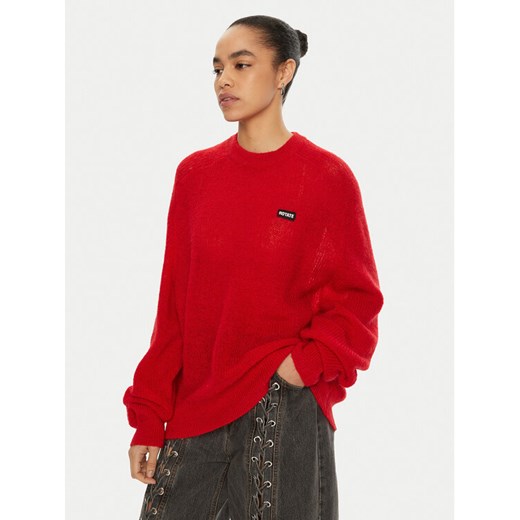 ROTATE Sweter 113769 Czerwony Regular Fit ze sklepu MODIVO w kategorii Swetry damskie - zdjęcie 182761595