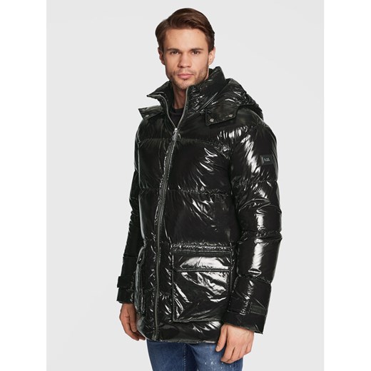 KARL LAGERFELD Kurtka puchowa 505041 524547 Czarny Regular Fit ze sklepu MODIVO w kategorii Kurtki męskie - zdjęcie 182761666