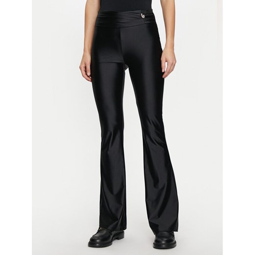 Liu Jo Sport Spodnie materiałowe TF4311 J4726 Czarny Regular Fit ze sklepu MODIVO w kategorii Spodnie damskie - zdjęcie 182761677