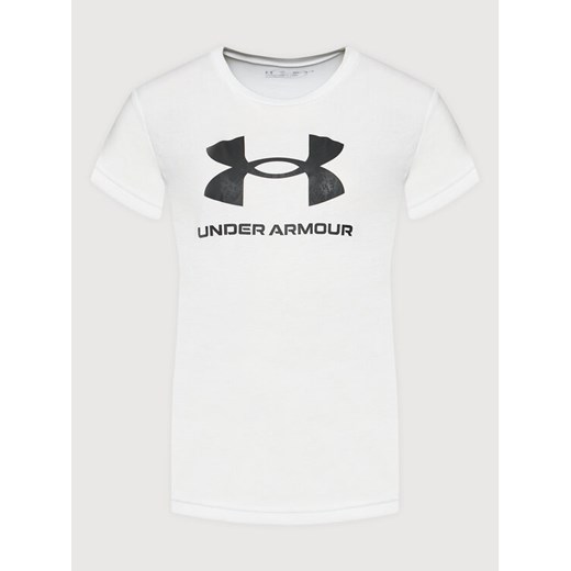 Under Armour T-Shirt Ua Sportstyle Logo 1363282 Biały Loose Fit ze sklepu MODIVO w kategorii T-shirty chłopięce - zdjęcie 182761679