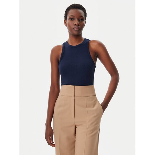 Tommy Hilfiger Top WW0WW38635 Granatowy Slim Fit ze sklepu MODIVO w kategorii Bluzki damskie - zdjęcie 182761699