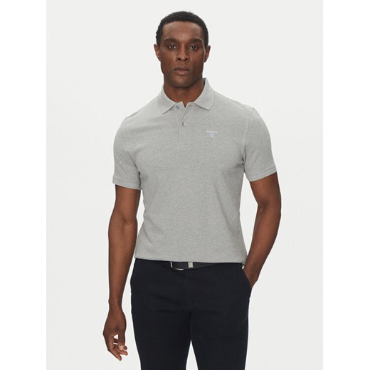 Barbour Polo Original Sports MML0358GY52 Szary Tailored Fit ze sklepu MODIVO w kategorii T-shirty męskie - zdjęcie 182761778