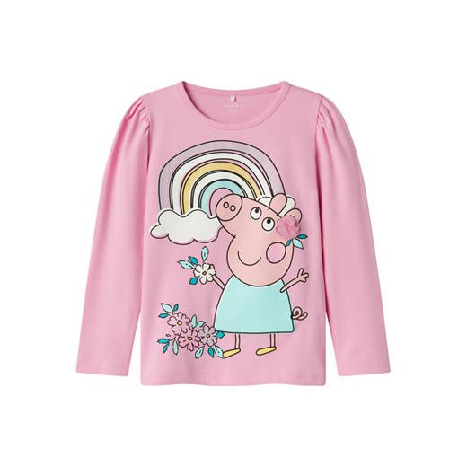 NAME IT Bluzka Fiffi Peppa 13240636 Różowy Regular Fit ze sklepu MODIVO w kategorii Bluzki dziewczęce - zdjęcie 182761817