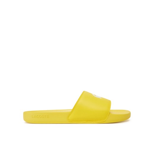 Lacoste Klapki Serve Sliders 7-49CMA0041 Żółty ze sklepu MODIVO w kategorii Klapki męskie - zdjęcie 182761849