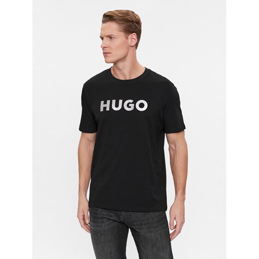 Hugo T-Shirt Dulivio 50506996 Czarny Regular Fit ze sklepu MODIVO w kategorii T-shirty męskie - zdjęcie 182761866