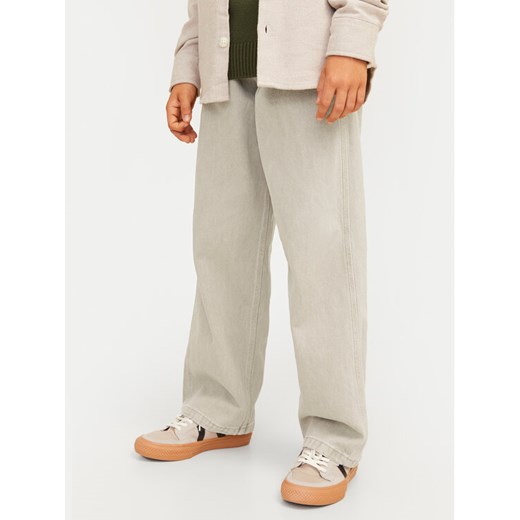 Jack&Jones Junior Jeansy Alex 12262221 Beżowy Baggy Fit ze sklepu MODIVO w kategorii Spodnie chłopięce - zdjęcie 182761915