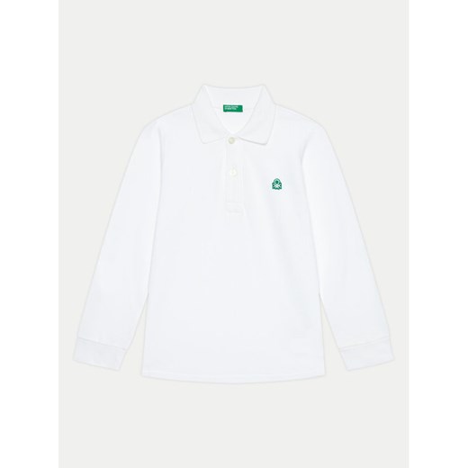 United Colors Of Benetton Polo 3089G3009 Biały Regular Fit ze sklepu MODIVO w kategorii T-shirty chłopięce - zdjęcie 182761965