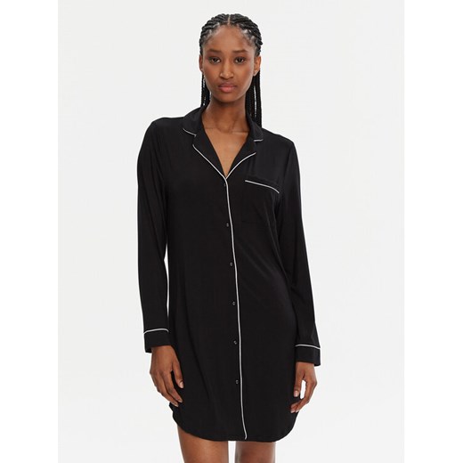 Hunkemöller Koszula nocna Essential 301473 Czarny ze sklepu MODIVO w kategorii Koszule nocne - zdjęcie 182761998