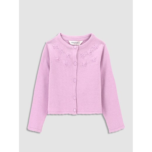 Coccodrillo Kardigan WC3172201RPN Fioletowy Regular Fit ze sklepu MODIVO w kategorii Bluzy i swetry - zdjęcie 182762039