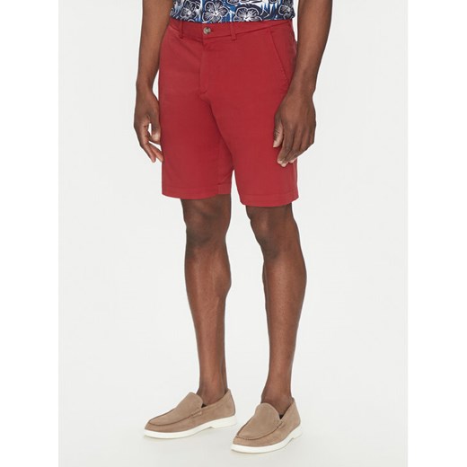 Hechter Paris Szorty materiałowe 26664 151365 Czerwony Regular Fit ze sklepu MODIVO w kategorii Spodenki męskie - zdjęcie 182762055