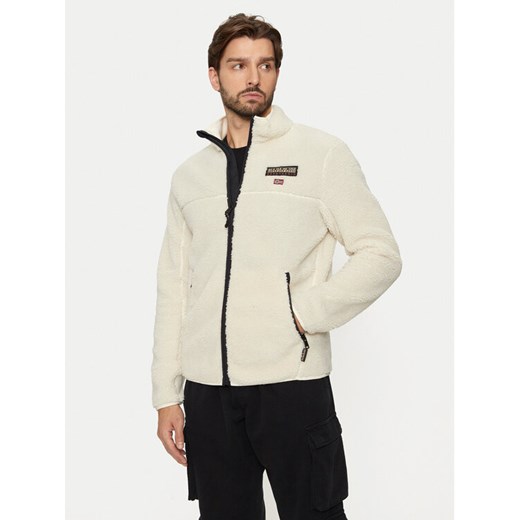 Napapijri Polar Tynik NP0A4IA9 Beżowy Regular Fit ze sklepu MODIVO w kategorii Bluzy męskie - zdjęcie 182762075
