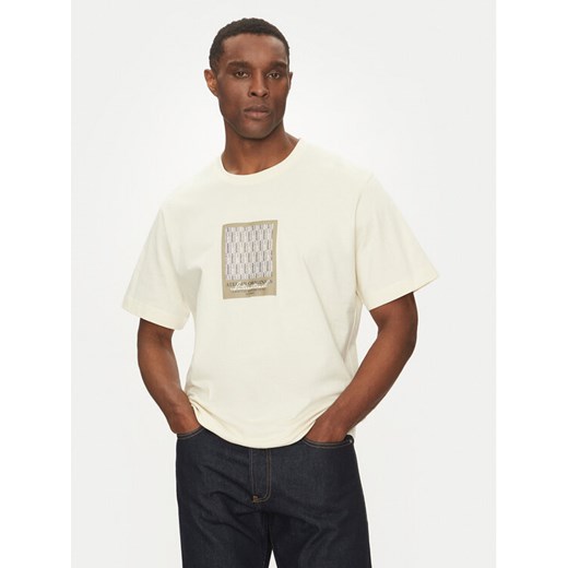 Jack&Jones T-Shirt Islington 12273019 Écru Loose Fit ze sklepu MODIVO w kategorii T-shirty męskie - zdjęcie 182762076