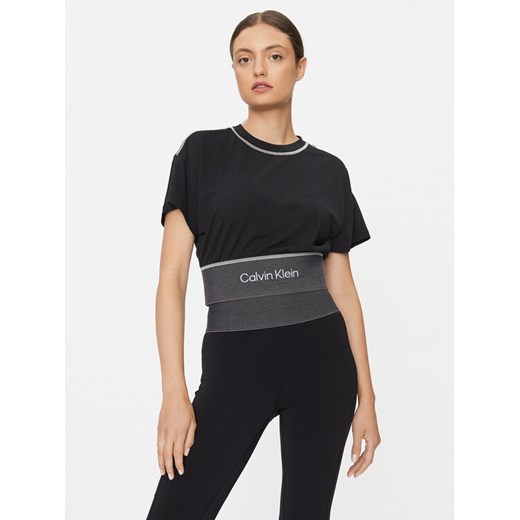 Calvin Klein Performance T-Shirt 00GWF3K147 Czarny Regular Fit ze sklepu MODIVO w kategorii Bluzki damskie - zdjęcie 182762079