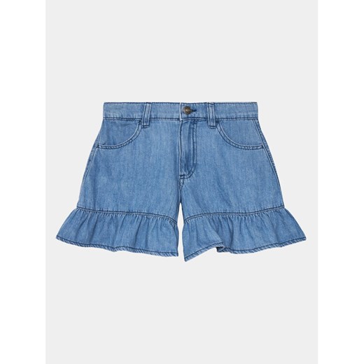 United Colors Of Benetton Szorty jeansowe 4AD6C902L Niebieski Wide Leg ze sklepu MODIVO w kategorii Spodenki dziewczęce - zdjęcie 182762199