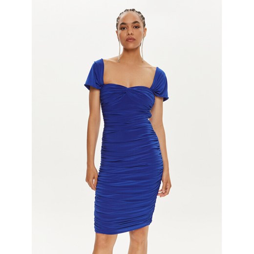 NORMA KAMALI Sukienka koktajlowa KK1243PL812805 Niebieski Slim Fit ze sklepu MODIVO w kategorii Sukienki - zdjęcie 182762235