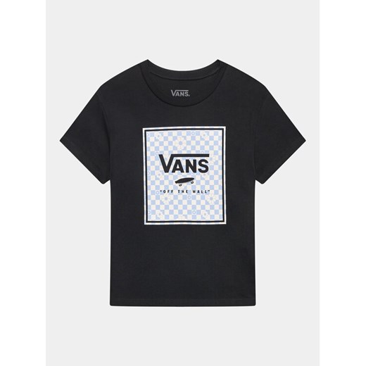 Vans T-Shirt Box Fill Floral Crew VN00078E Czarny Regular Fit ze sklepu MODIVO w kategorii T-shirty chłopięce - zdjęcie 182762247